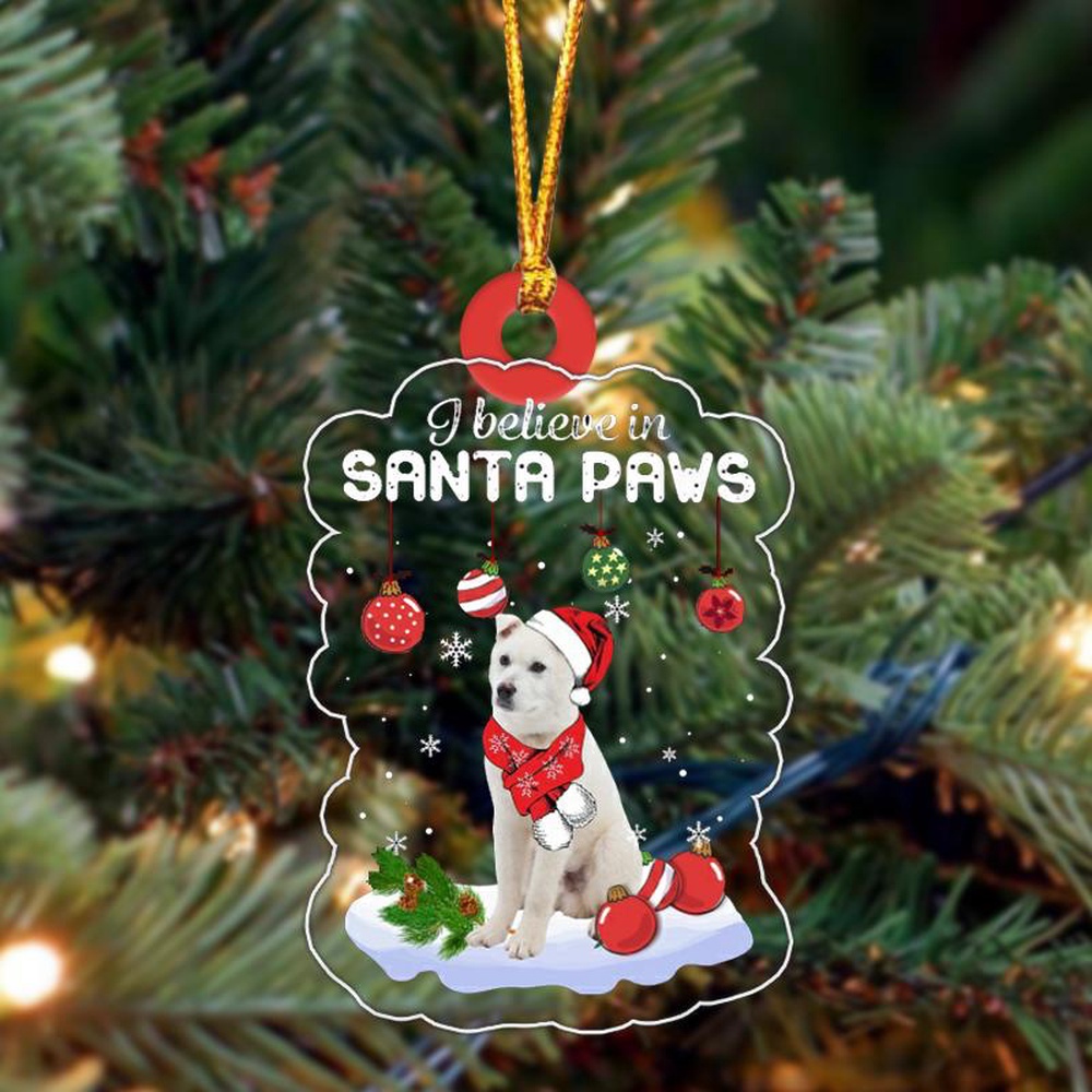 Jindo Christmas Ornament, Christmas Ornament, Dog Ornament, Xmas Dog Ornaments Jindo Christmas Ornament, Christmas Ornament, Dog Ornament, Xmas Dog Ornaments