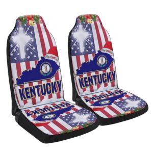 Kentucky God Bless Christmas Seat Cover Cars,…