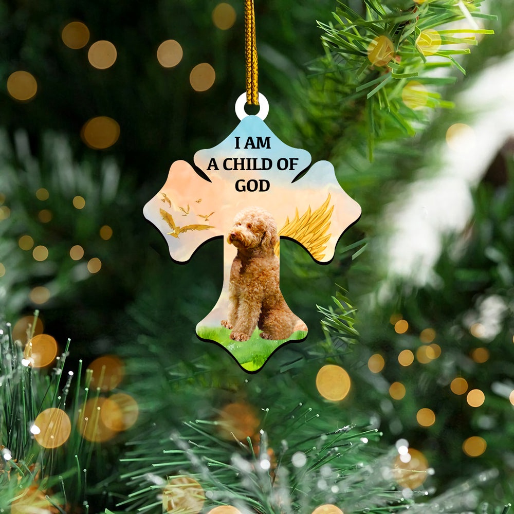 Labradoodle Child Of God Ornament, Christmas Ornament, Dog Ornament, Xmas Dog Ornaments Labradoodle Child Of God Ornament, Christmas Ornament, Dog Ornament, Xmas Dog Ornaments