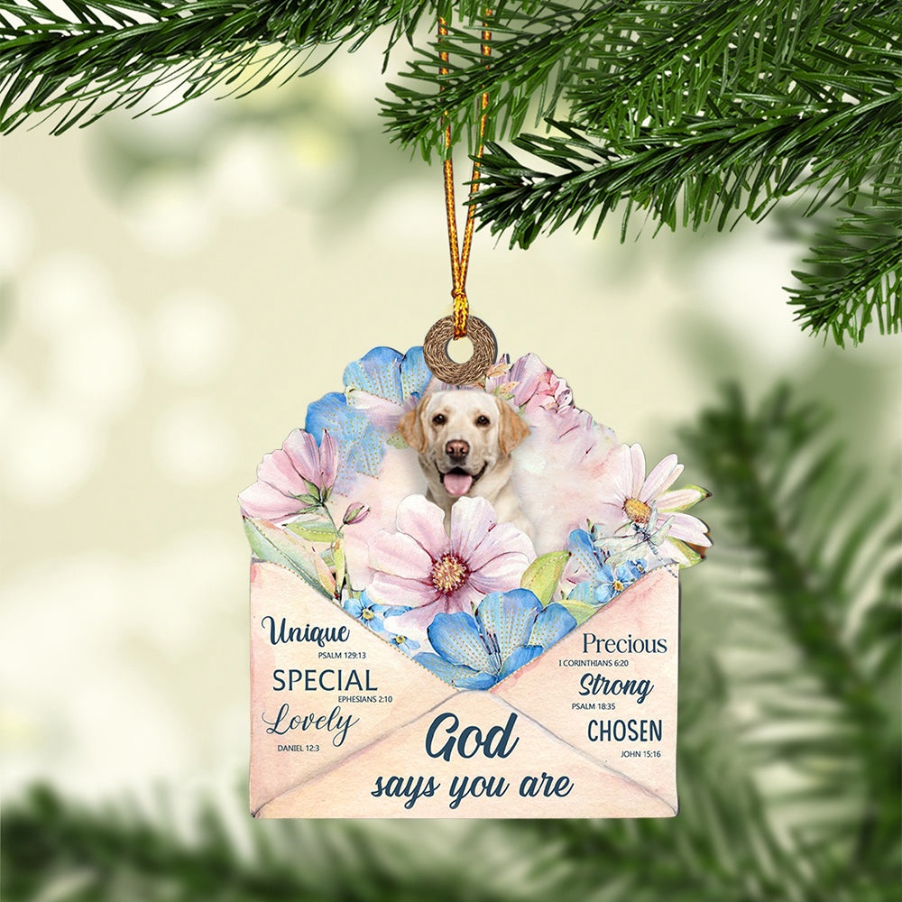Labrador-Retriever God Says You Ornament, Christmas Ornament, Dog Ornament, Xmas Dog Ornaments Labrador-Retriever God Says You Ornament, Christmas Ornament, Dog Ornament, Xmas Dog Ornaments