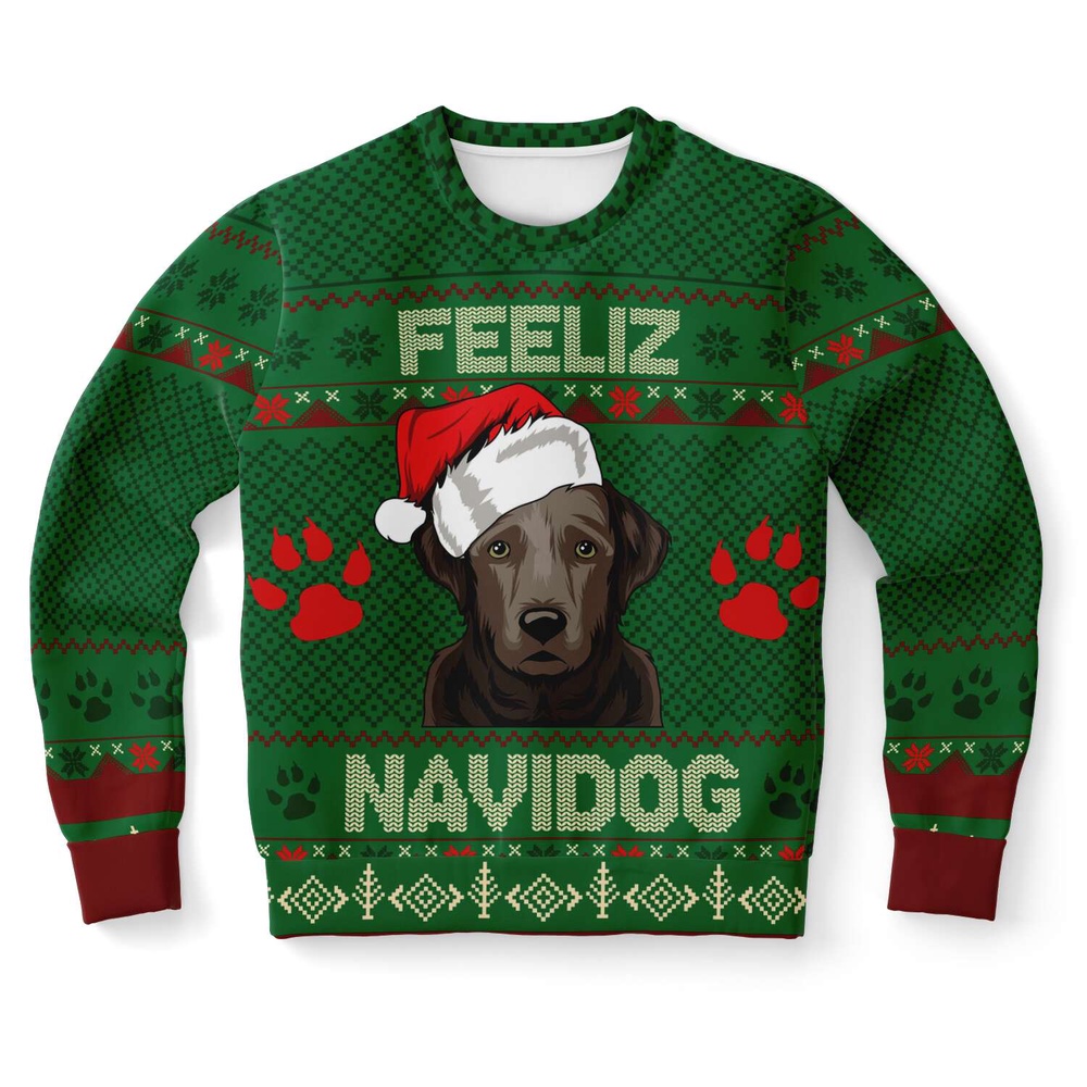 Labrador Feliz Navidog Ugly Christmas Sweater, Christmas Sweater, Ugly Sweater, Funny Xmas Sweaters Labrador Feliz Navidog Ugly Christmas Sweater, Christmas Sweater, Ugly Sweater, Funny Xmas Sweaters