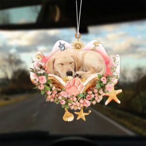 Labrador Retriever Sleeping In The Seashell Ornament,…