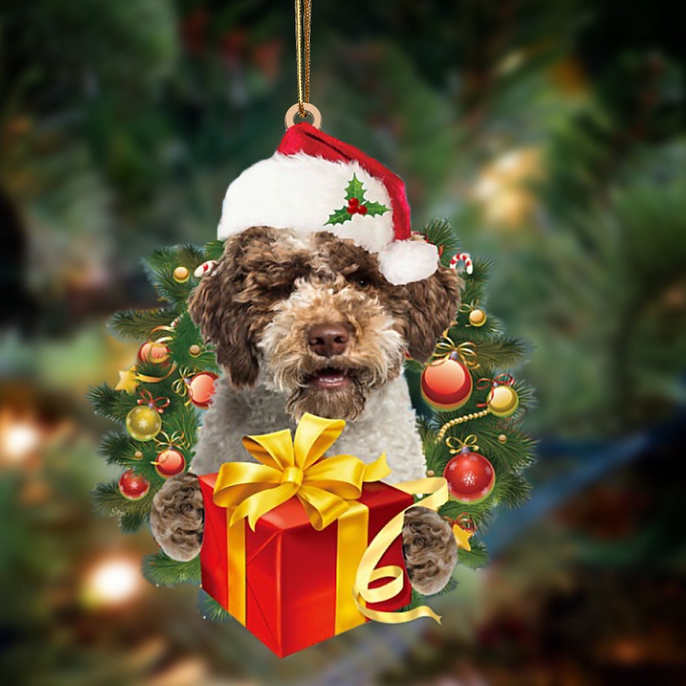 Lagotto Romagnolo-Dogs give gifts Hanging Ornament, Christmas Ornament, Dog Ornament, Xmas Dog Ornaments Lagotto Romagnolo-Dogs give gifts Hanging Ornament, Christmas Ornament, Dog Ornament, Xmas Dog Ornaments