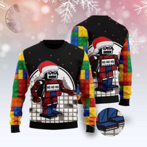 Lego Robot Hohoho Ugly Christmas Sweater, Christmas…