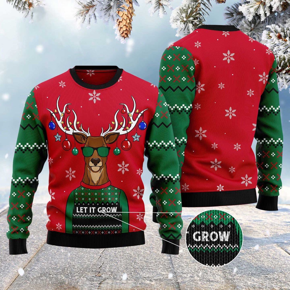 Let It Glow Ugly Christmas Sweater, Christmas Sweater, Ugly Sweater, Funny Xmas Sweaters Let It Glow Ugly Christmas Sweater, Christmas Sweater, Ugly Sweater, Funny Xmas Sweaters