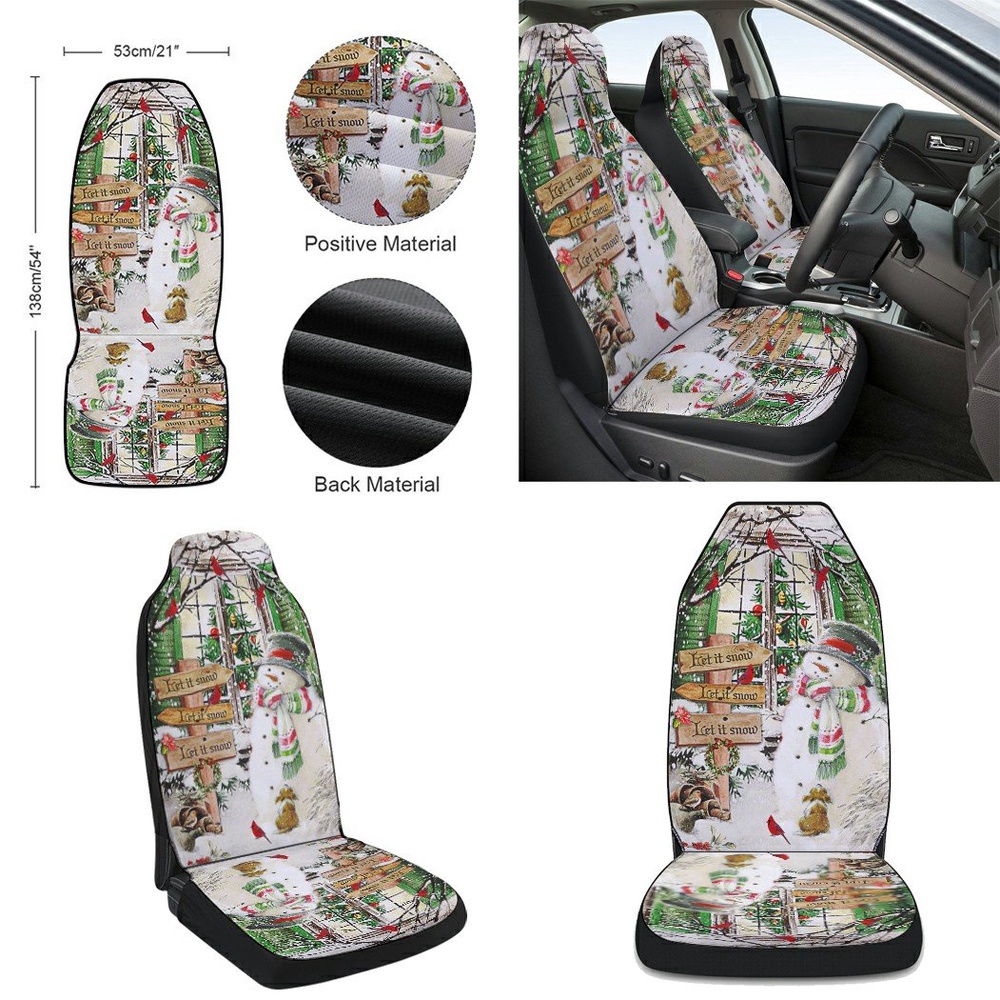 Let It Snow Christmas Seat Cover Cars, Christmas Car Seat Cover, Car Seat Cover Let It Snow Christmas Seat Cover Cars, Christmas Car Seat Cover, Car Seat Cover