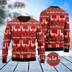 Llama Lalala Ugly Christmas Sweater, Christmas Sweater,…