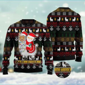 Llama Ugly Christmas Sweater, Christmas Sweater, Ugly…