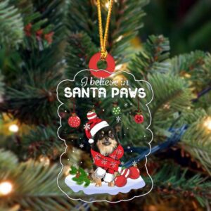 Long-Haired-Chihuahuak Christmas Ornament, Christmas Ornament, Dog Ornament,…