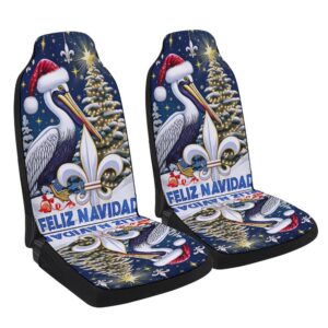 Louisiana Christmas Pelican Feliz Navidad Seat Cover…