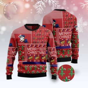 Louisiana Merry Christmas Ugly Christmas Sweater, Christmas…