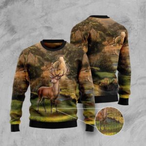 Lovely Deer Ugly Christmas Sweater, Christmas Sweater,…