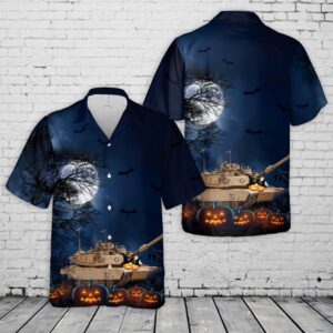 M1 Abrams Tank Halloween Hawaiian Shirt, Halloween…