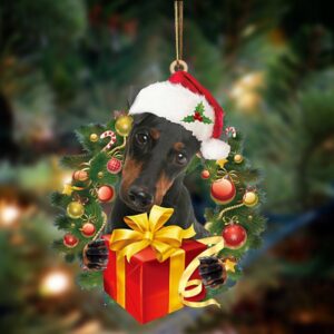 Manchester Terrier-Dogs give gifts Hanging Ornament, Christmas…
