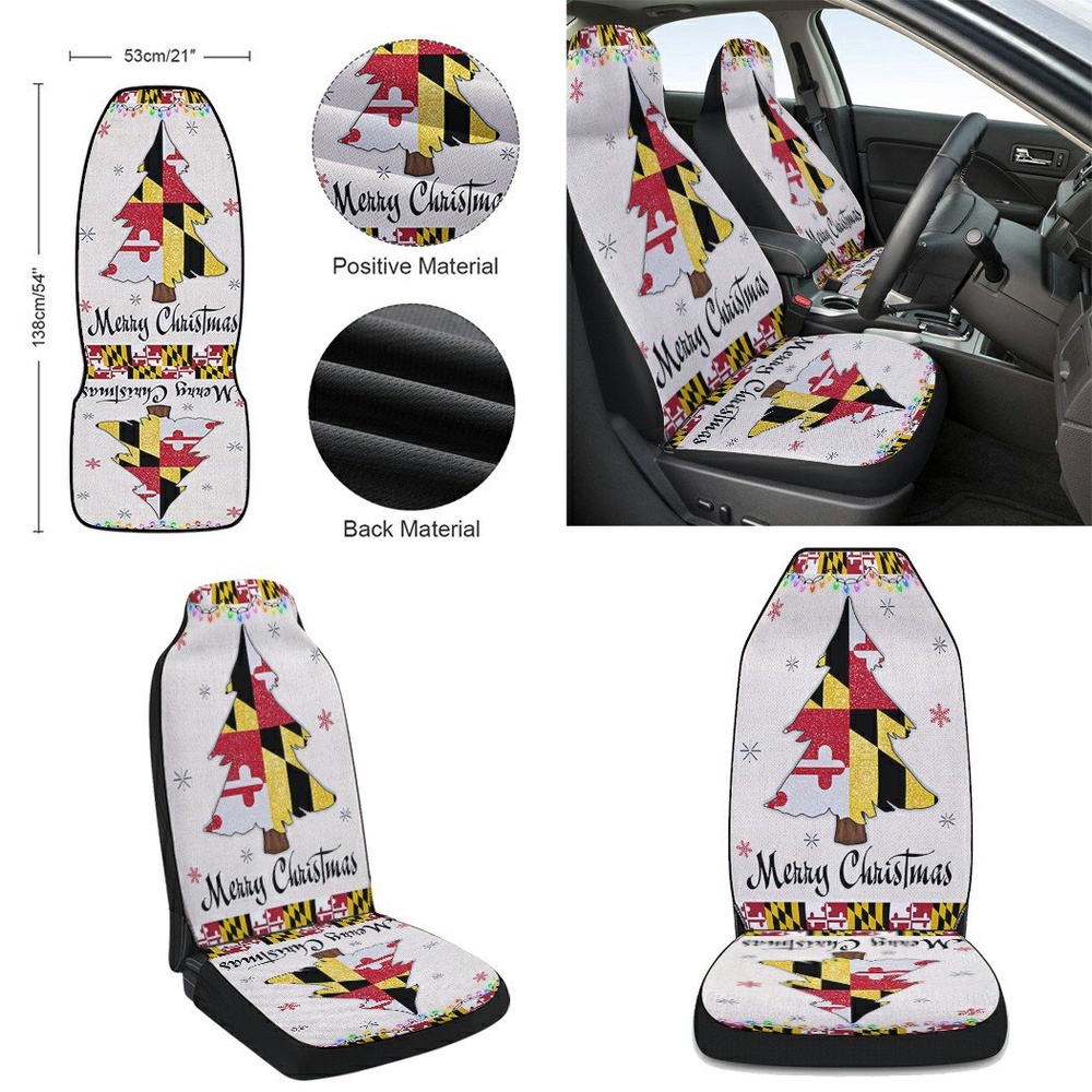 Maryland Christmas Christmas Tree Seat Cover Cars, Christmas Car Seat Cover, Car Seat Cover