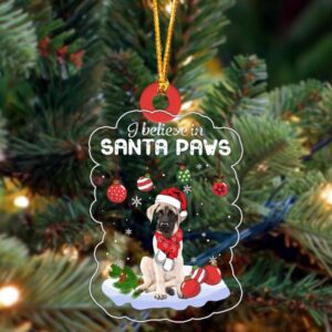 Mastiff-Crewneck Christmas Ornament, Christmas Ornament, Dog Ornament,…