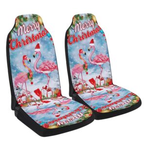 Merry Christmas Flamingo Seat Cover Cars, Christmas…