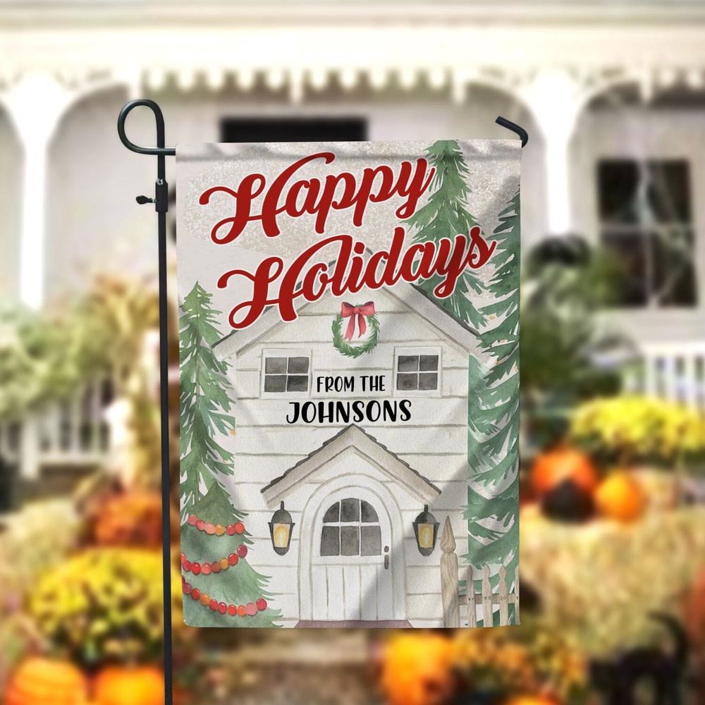 Merry Christmas House FlagsXmas, Garden Flags, Outdoor Xmas Flags, Christmas Flag Outdoor