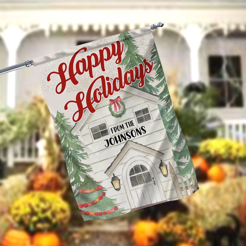 Merry Christmas House FlagsXmas, Garden Flags, Outdoor Xmas Flags, Christmas Flag Outdoor