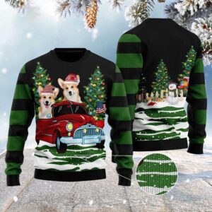 Merry Christmas Pembroke Welsh Corgi Ugly Christmas…