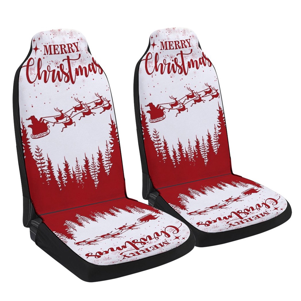Merry Christmas Santa Claus Seat Cover Cars, Christmas Car Seat Cover, Car Seat Cover