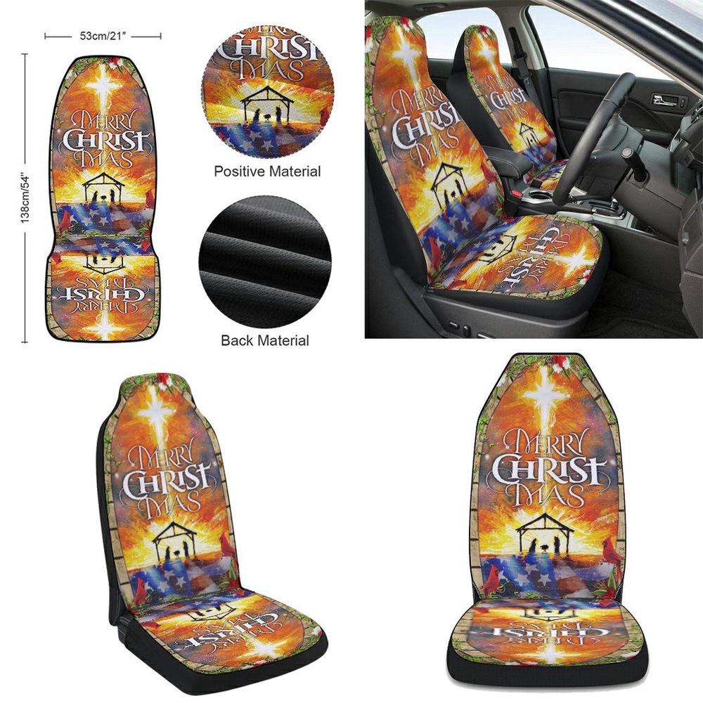 Merry Christmas Seat Cover Cars, Christmas Car Seat Cover, Car Seat Cover