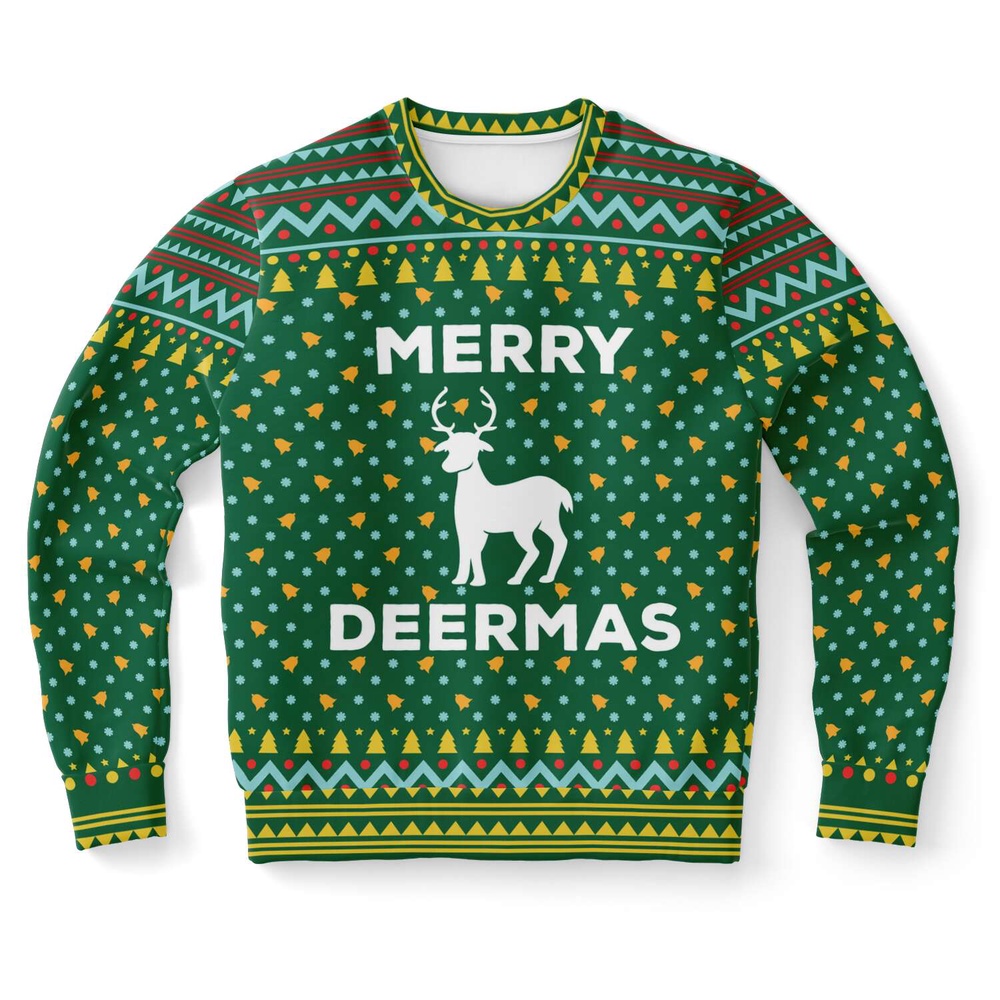 Merry Deermas Ugly Christmas Sweater, Christmas Sweater, Ugly Sweater, Funny Xmas Sweaters Merry Deermas Ugly Christmas Sweater, Christmas Sweater, Ugly Sweater, Funny Xmas Sweaters