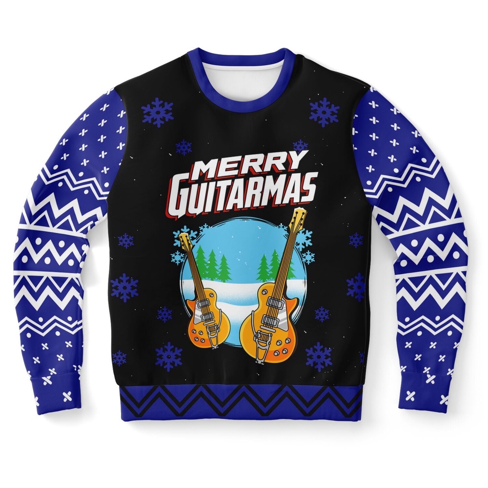 Merry Guitarmas Ugly Christmas Sweater, Christmas Sweater, Ugly Sweater, Funny Xmas Sweaters Merry Guitarmas Ugly Christmas Sweater, Christmas Sweater, Ugly Sweater, Funny Xmas Sweaters