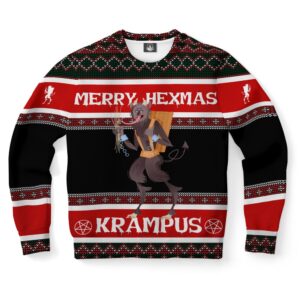 Merry Hexmas Krampus Ugly Christmas Sweater, Christmas…