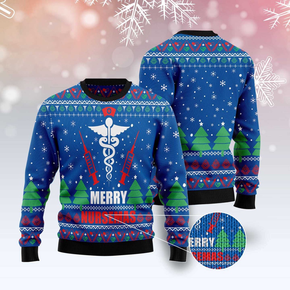 Merry Nursemas Ugly Christmas Sweater, Christmas Sweater, Ugly Sweater, Funny Xmas Sweaters Merry Nursemas Ugly Christmas Sweater, Christmas Sweater, Ugly Sweater, Funny Xmas Sweaters