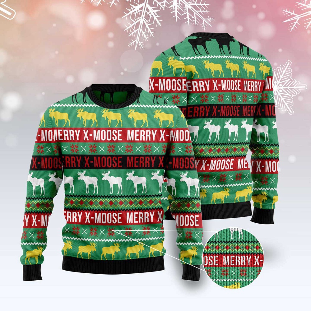 Merry X-Moose Ugly Christmas Sweater, Christmas Sweater, Ugly Sweater, Funny Xmas Sweaters Merry X-Moose Ugly Christmas Sweater, Christmas Sweater, Ugly Sweater, Funny Xmas Sweaters