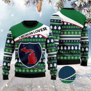 Michigan Lover Ugly Christmas Sweater, Christmas Sweater,…