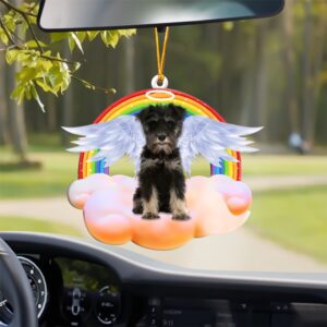 Miniature Schnauzer With Angel Wings Memorial Ornament,…