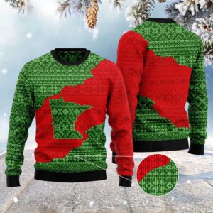 Minnesota Lover Ugly Christmas Sweater, Christmas Sweater,…