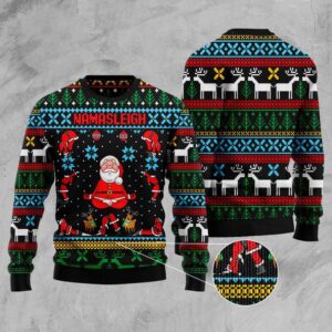 Namasleigh Ugly Christmas Sweater, Christmas Sweater, Ugly…