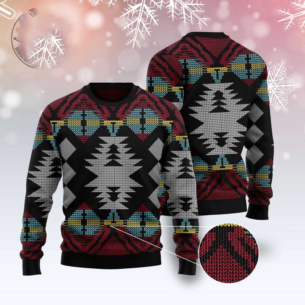 Native American Aboriginal Pattern Ugly Christmas Sweater, Christmas Sweater, Ugly Sweater, Funny Xmas Sweaters Native American Aboriginal Pattern Ugly Christmas Sweater, Christmas Sweater, Ugly Sweater, Funny Xmas Sweaters