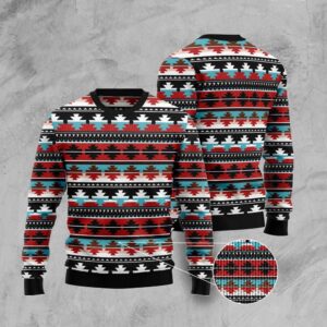 Native American Pattern Ugly Christmas Sweater, Christmas…