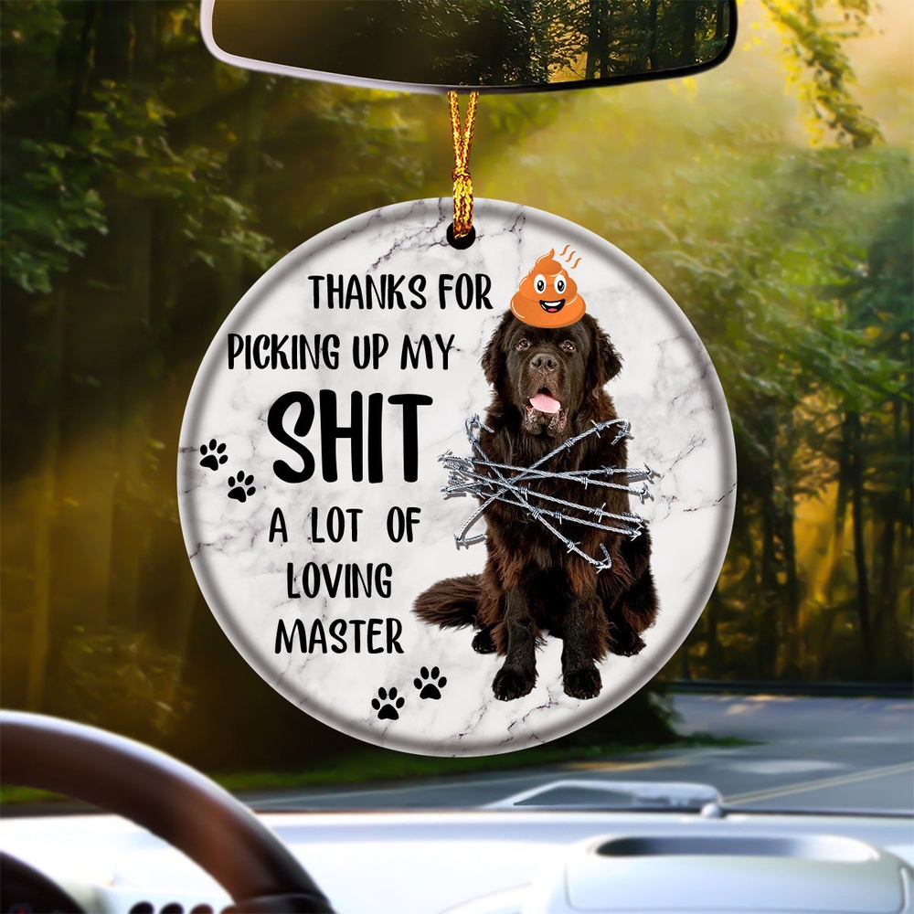 Newfoundland A Lot Of Loving Master Ornament, Christmas Ornament, Dog Ornament, Xmas Dog Ornaments Newfoundland A Lot Of Loving Master Ornament, Christmas Ornament, Dog Ornament, Xmas Dog Ornaments