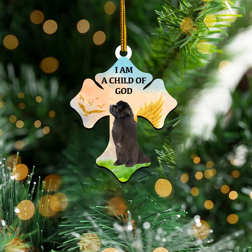 Newfoundland Child Of God Ornament, Christmas Ornament, Dog Ornament, Xmas Dog Ornaments Newfoundland Child Of God Ornament, Christmas Ornament, Dog Ornament, Xmas Dog Ornaments