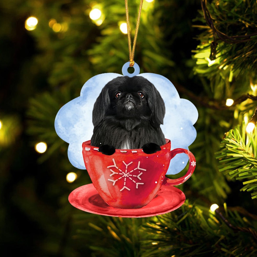 Newfoundland On The Cup Christmas Ornament, Christmas Ornament, Dog Ornament, Xmas Dog Ornaments Newfoundland On The Cup Christmas Ornament, Christmas Ornament, Dog Ornament, Xmas Dog Ornaments
