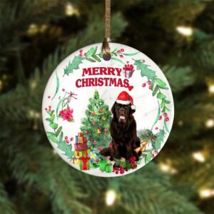Newfoundland Tree Merry Christmas Ornament, Christmas Ornament,…