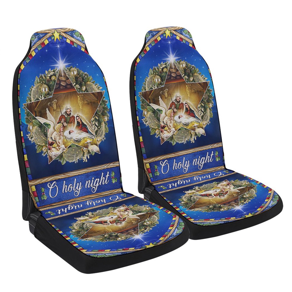 O Holy Night Christmas Nativity Jesus Seat Cover Cars, Christmas Car Seat Cover, Car Seat Cover O Holy Night Christmas Nativity Jesus Seat Cover Cars, Christmas Car Seat Cover, Car Seat Cover