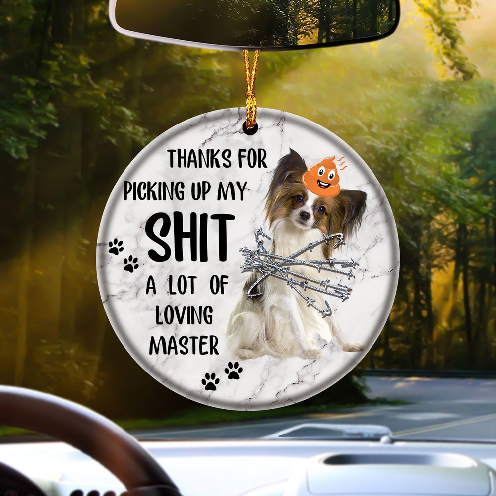 Papillon A Lot Of Loving Master Ornament, Christmas Ornament, Dog Ornament, Xmas Dog Ornaments Papillon A Lot Of Loving Master Ornament, Christmas Ornament, Dog Ornament, Xmas Dog Ornaments