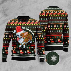 Pembroke Welsh Corgi Paws Ugly Christmas Sweater,…