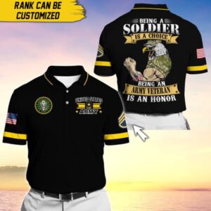 Personalise US Army Multiple Service Veteran Polo…