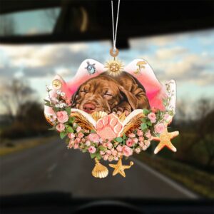 Pitbull Sleeping In The Seashell Ornament, Christmas…