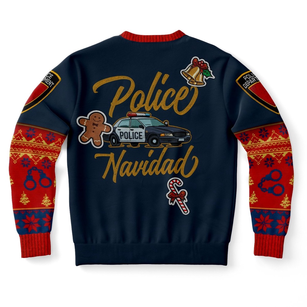 Police Uniform Ugly Christmas Sweater, Christmas Sweater, Ugly Sweater, Funny Xmas Sweaters