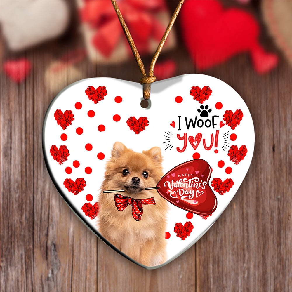 Pomeranian Happy Valentine’s Day Ornament, Christmas Ornament, Dog Ornament, Xmas Dog Ornaments Pomeranian Happy Valentine’s Day Ornament, Christmas Ornament, Dog Ornament, Xmas Dog Ornaments