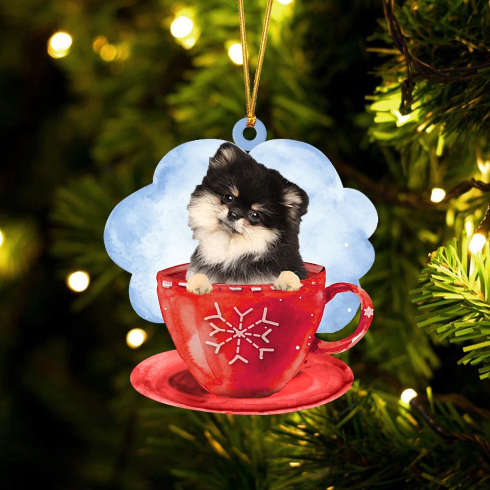 Pomeranian On The Cup Christmas Ornament, Christmas Ornament, Dog Ornament, Xmas Dog Ornaments Pomeranian On The Cup Christmas Ornament, Christmas Ornament, Dog Ornament, Xmas Dog Ornaments