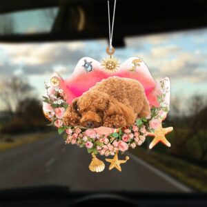 Poodle2 Sleeping In The Seashell Ornament, Christmas…